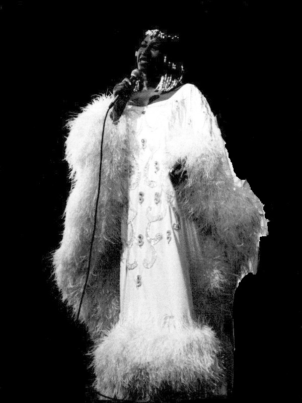 Celia Cruz performing in Paris.