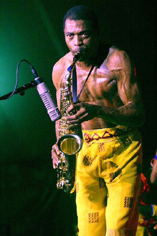 Femi Kuti in performance.