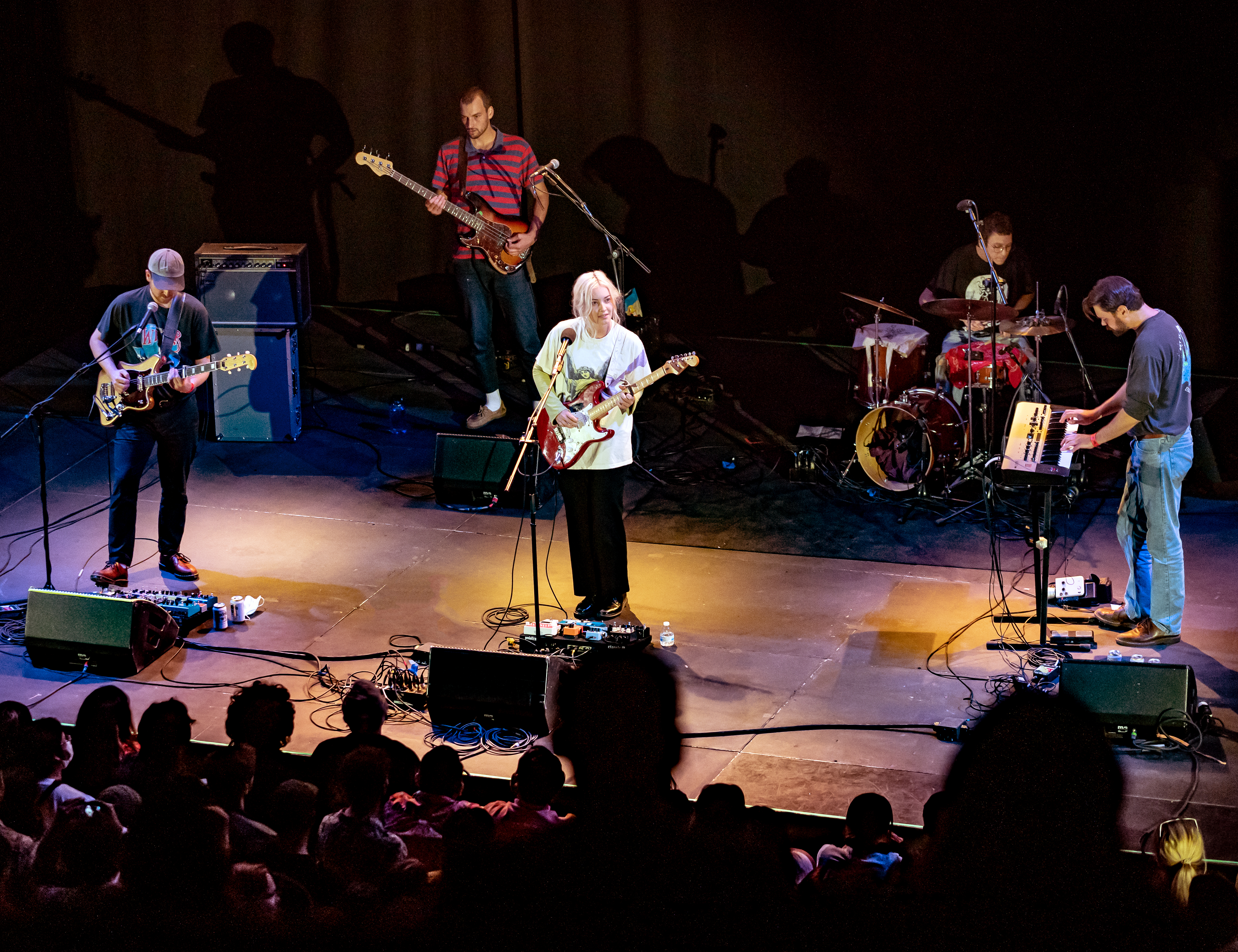 Men I Trust performing at the Belasco in Los Angeles, 2021.