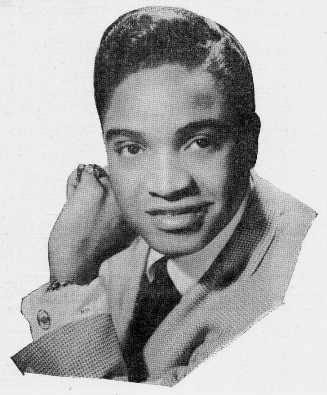 Jackie Wilson in a Brunswick Records publicity photograph published in Billboard, 1961.